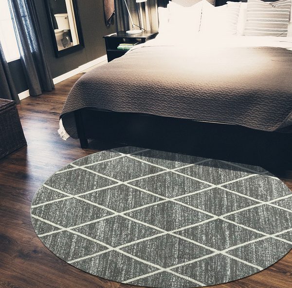 Thảm tròn lông xù T0062R20