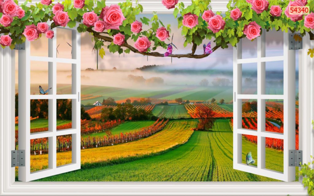 Tranh dan tuong cua so 3d 54340